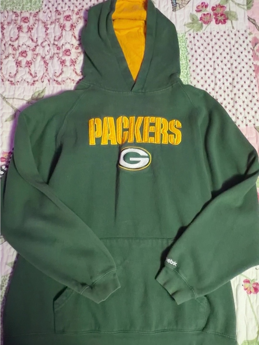 Green & Gold Packers Pullover Hoodie